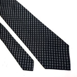 Michael Kors Black Check Woven Silk Tie‎